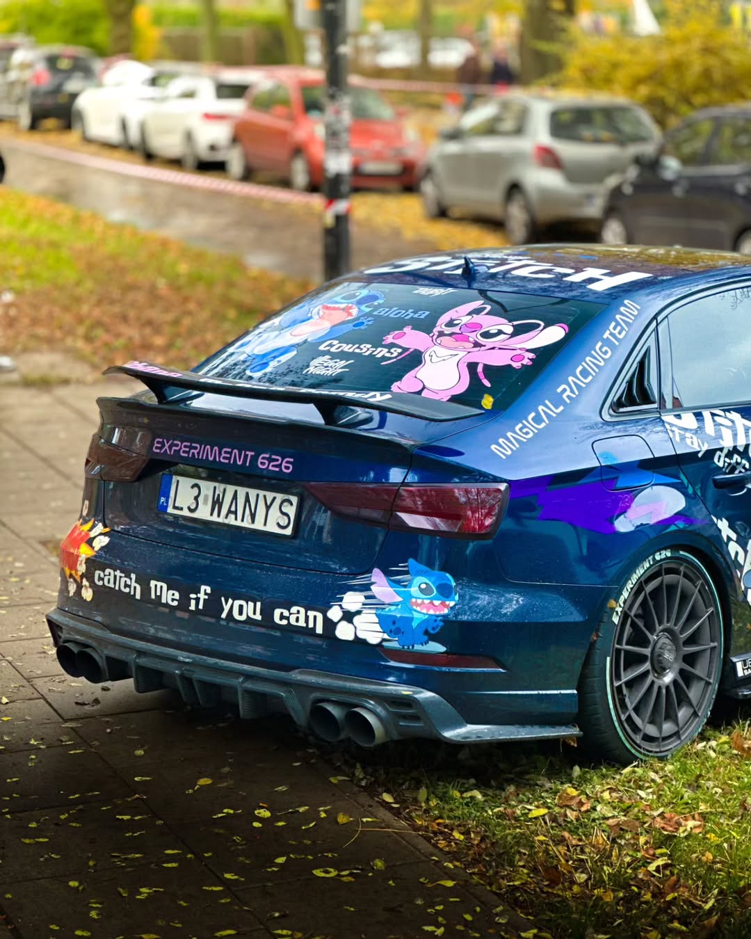 Audi RS3 S3 A3 8V/8V.5  2014 2015 2016 2017 2018 2019 2020 with Aftermarket Parts - V3 Style Rear Spoiler Wing Carbon Fiber from CMST Tuning