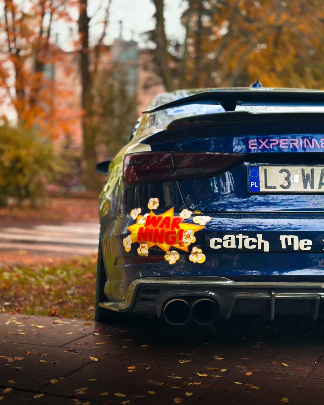 Audi RS3 S3 A3 8V/8V.5  2014 2015 2016 2017 2018 2019 2020 with Aftermarket Parts - V3 Style Rear Spoiler Wing Carbon Fiber from CMST Tuning