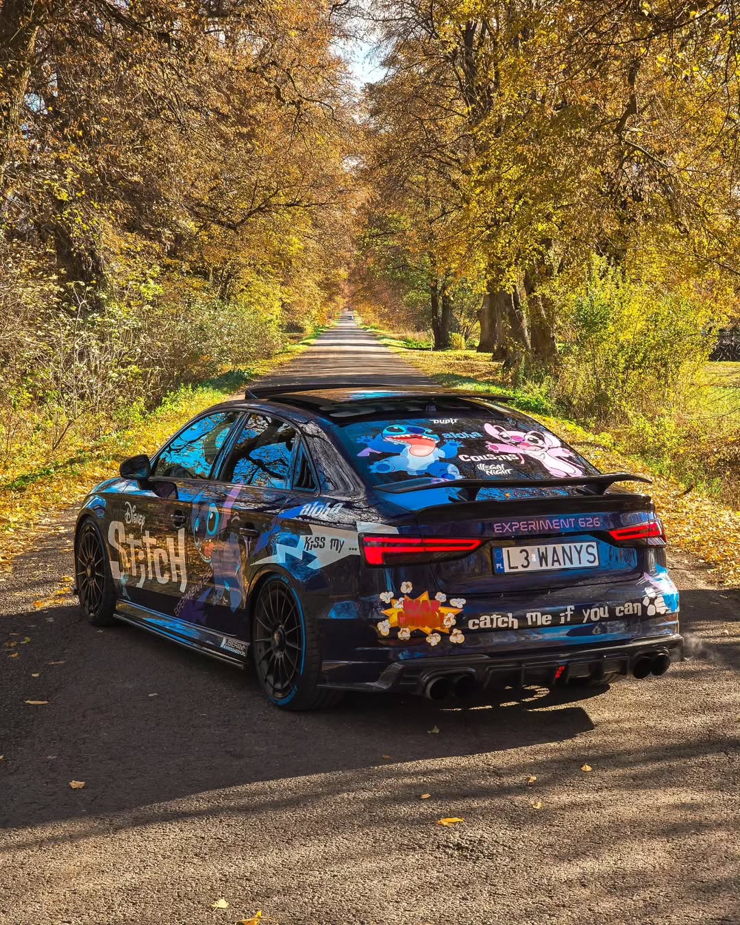 Audi RS3 S3 A3 8V/8V.5  2014 2015 2016 2017 2018 2019 2020 with Aftermarket Parts - V3 Style Rear Spoiler Wing Carbon Fiber from CMST Tuning