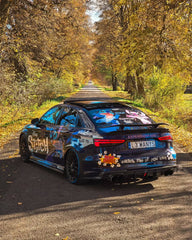 Audi RS3 S3 A3 8V/8V.5  2014 2015 2016 2017 2018 2019 2020 with Aftermarket Parts - V3 Style Rear Spoiler Wing Carbon Fiber from CMST Tuning