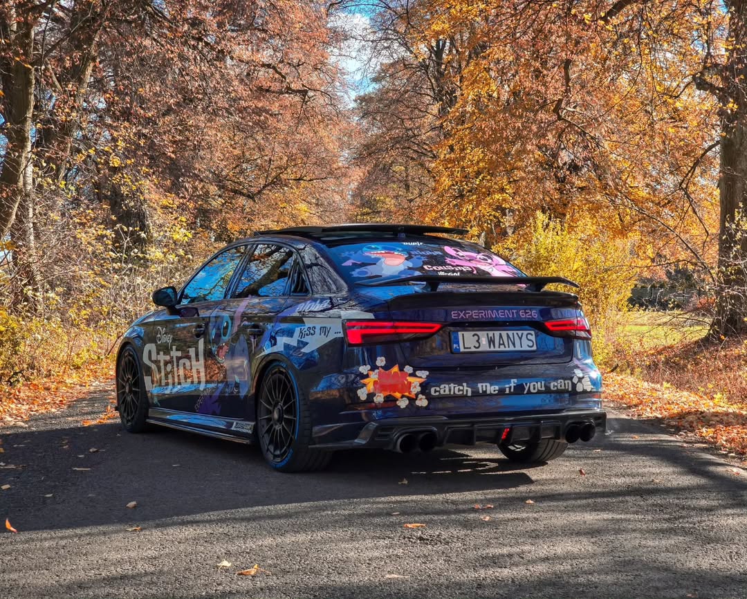 Audi RS3 S3 A3 8V/8V.5  2014 2015 2016 2017 2018 2019 2020 with Aftermarket Parts - V3 Style Rear Spoiler Wing Carbon Fiber from CMST Tuning