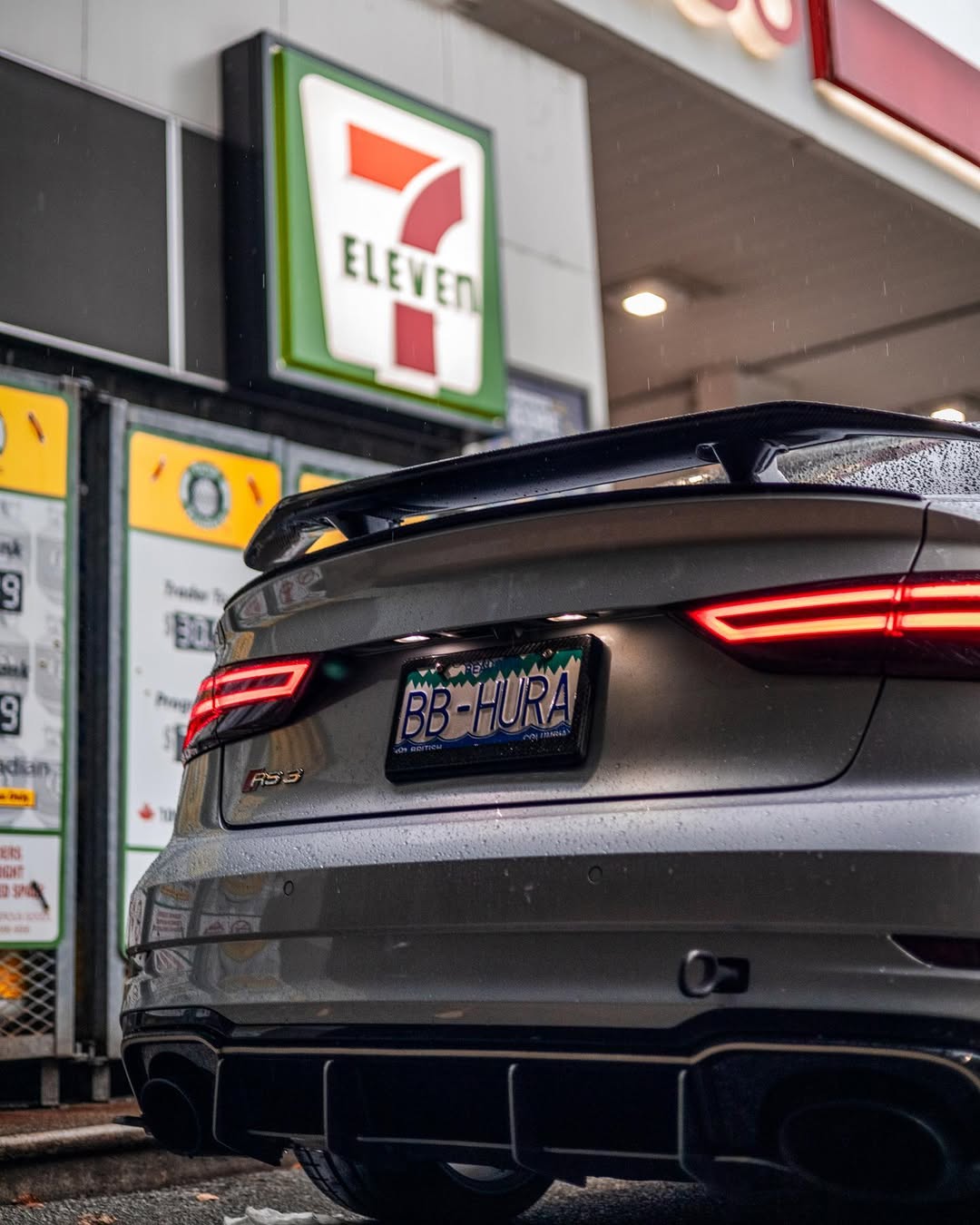 Audi RS3 S3 A3 8V/8V.5  2014 2015 2016 2017 2018 2019 2020 with Aftermarket Parts - V3 Style Rear Spoiler Wing Carbon Fiber from CMST Tuning