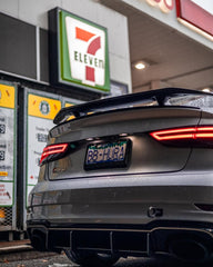 Audi RS3 S3 A3 8V/8V.5  2014 2015 2016 2017 2018 2019 2020 with Aftermarket Parts - V3 Style Rear Spoiler Wing Carbon Fiber from CMST Tuning