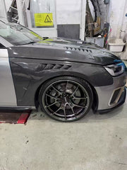 Audi S4 A4 B9.5 2020-ON with Aftermarket Parts - Real  Front Fenders Carbon Fiber from CMST Tuning