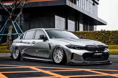 BMW 3 Series 330i M340i G20 G21 LCI 2023 2024 (fitment for 330i requires M-Sport package bumper) with Aftermarket Parts - Front Lip Pre-preg Carbon Fiber / FRP from CMST Tuning