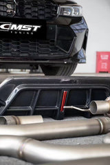 BMW 3 Series 330i M340i G20 G21 LCI 2023 2024 (fitment for 330i requires M-Sport package bumper) with Aftermarket Parts - Rear Diffuser Pre-preg Carbon Fiber / FRP from CMST Tuning
