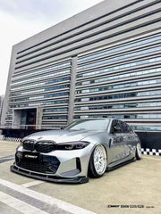 BMW 3 Series 330i M340i G20 G21 LCI 2023 2024 (fitment for 330i requires M-Sport package bumper) with Aftermarket Parts - Side Skirts Pre-preg Carbon Fiber / FRP from CMST Tuning