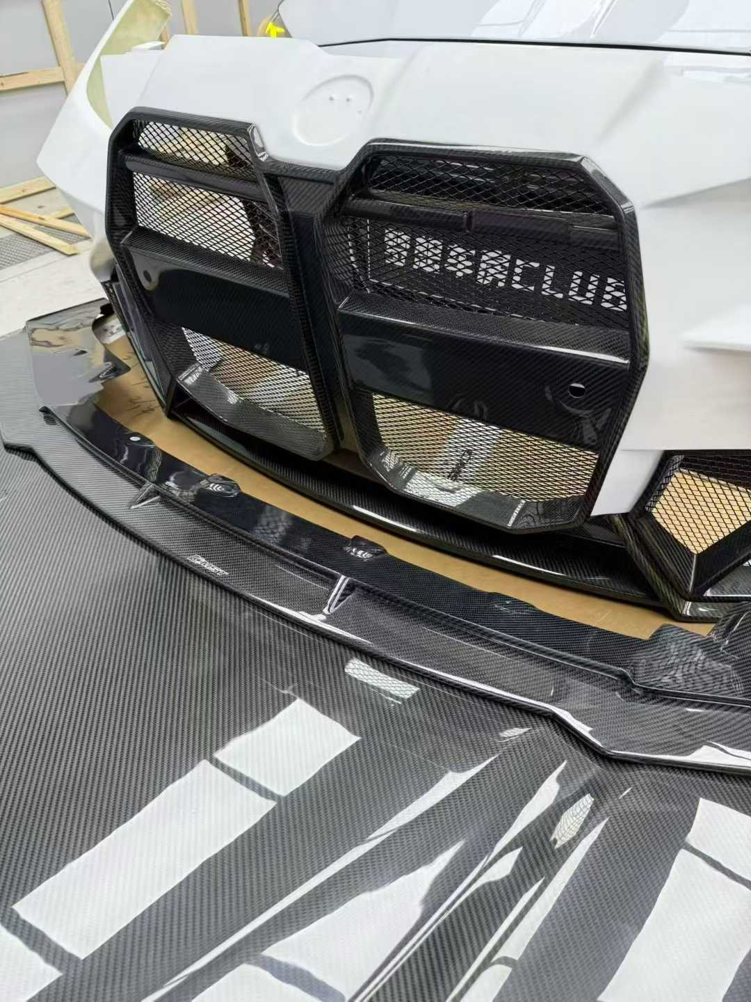 BMW 4 Series M440 430 G22 G23 2020-ON & 4 Series M440 430 G26 2020-ON with Aftermarket Parts - HORIZON Front Bumper & Gill Carbon Fiber / FRP from CMST Tuning