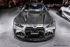 BMW 4 Series M440 430 G22 G23 2020-ON & 4 Series M440 430 G26 2020-ON with Aftermarket Parts - HORIZON Front Bumper Side Vents Trims Dry Pre-preg Carbon Fiber / FRP from CMST Tuning
