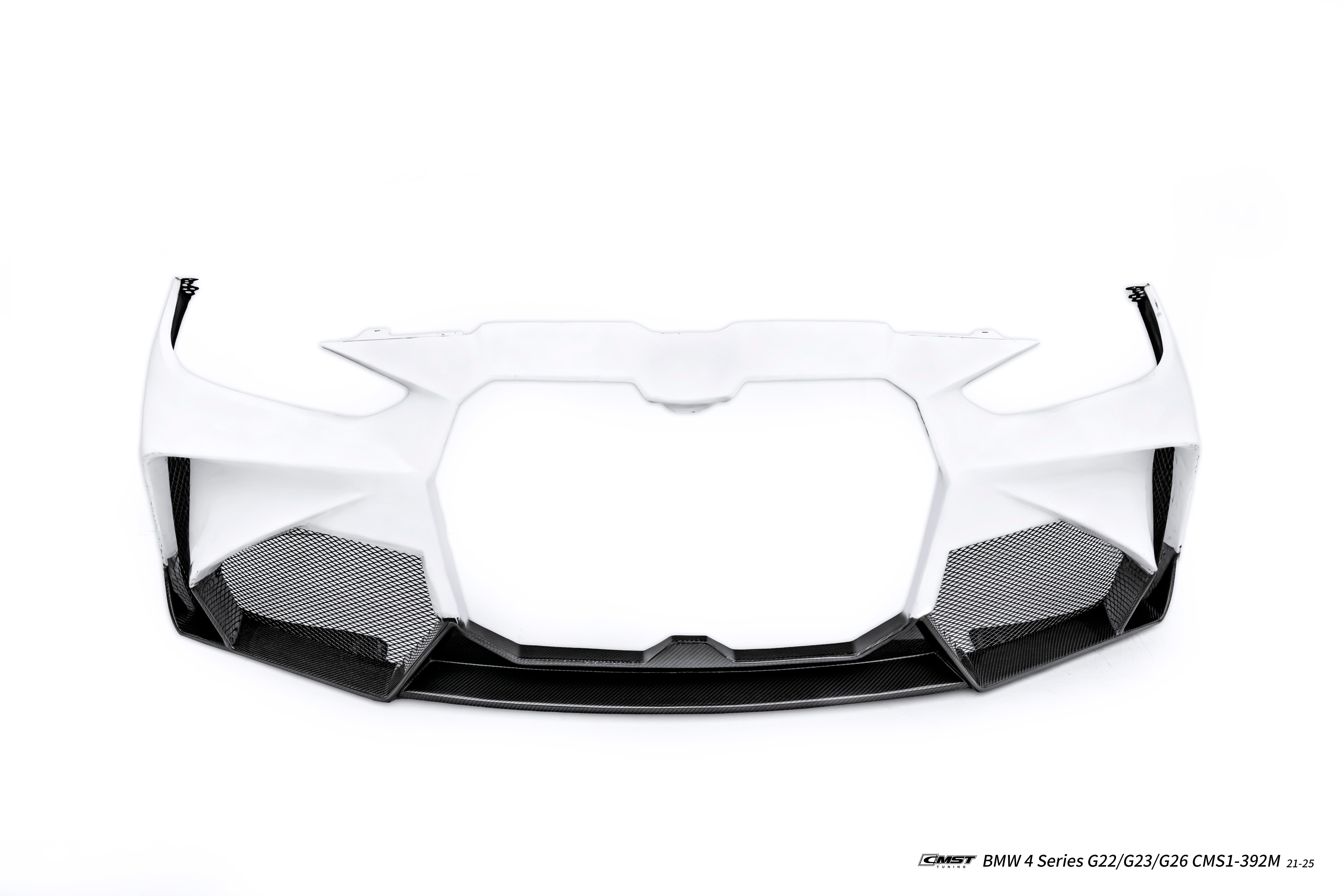 BMW 4 Series M440 430 G22 G23 2020-ON & 4 Series M440 430 G26 2020-ON with Aftermarket Parts - HORIZON Front Bumper & Gill Carbon Fiber / FRP from CMST Tuning