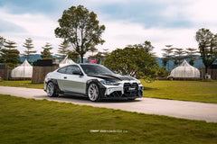 BMW 4 Series M440 430 G22 G23 2020-ON & 4 Series M440 430 G26 2020-ON with Aftermarket Parts - HORIZON Front Bumper & Gill Carbon Fiber / FRP from CMST Tuning