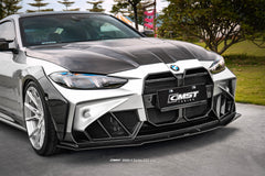 BMW 4 Series M440 430 G22 G23 2020-ON & 4 Series M440 430 G26 2020-ON with Aftermarket Parts - HORIZON Front Bumper & Gill Carbon Fiber / FRP from CMST Tuning
