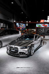 BMW 4 Series M440 430 G22 G23 2020-ON with Aftermarket Parts - HORIZON Front Fender Flares Wheel Arches Dry Pre-preg Carbon Fiber / FRP from CMST Tuning