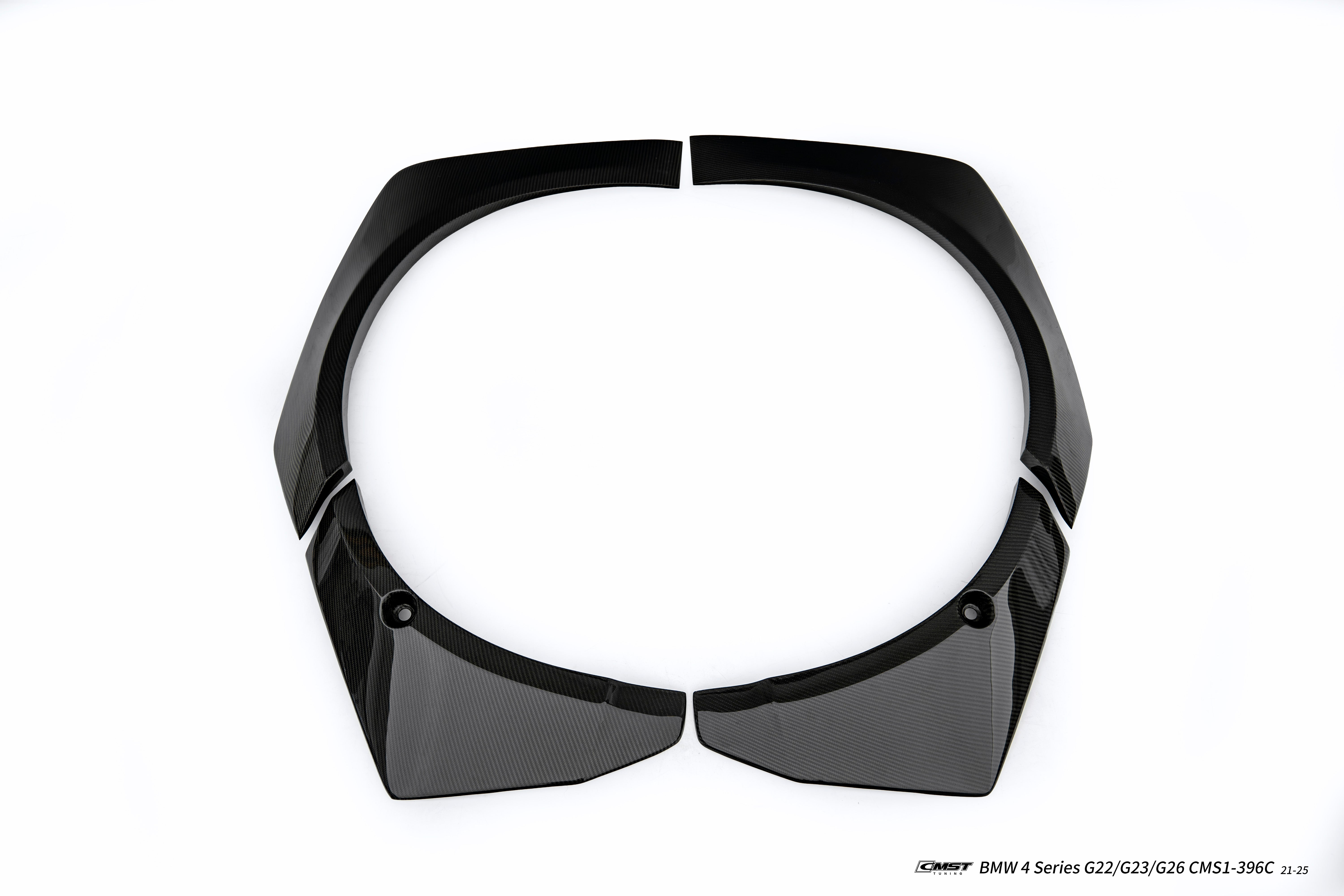 BMW 4 Series M440 430 G22 G23 2020-ON with Aftermarket Parts - HORIZON Front Fender Flares Wheel Arches Dry Pre-preg Carbon Fiber / FRP from CMST Tuning