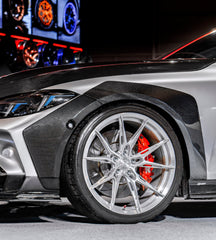 BMW 4 Series M440 430 G22 G23 2020-ON with Aftermarket Parts - HORIZON Front Fender Flares Wheel Arches Dry Pre-preg Carbon Fiber / FRP from CMST Tuning