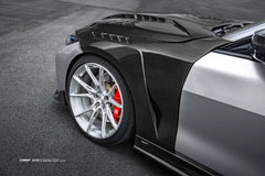 BMW 4 Series M440 430 G22 G23 2020-ON with Aftermarket Parts - Front Fender Dry Pre-preg Carbon Fiber / FRP from CMST Tuning