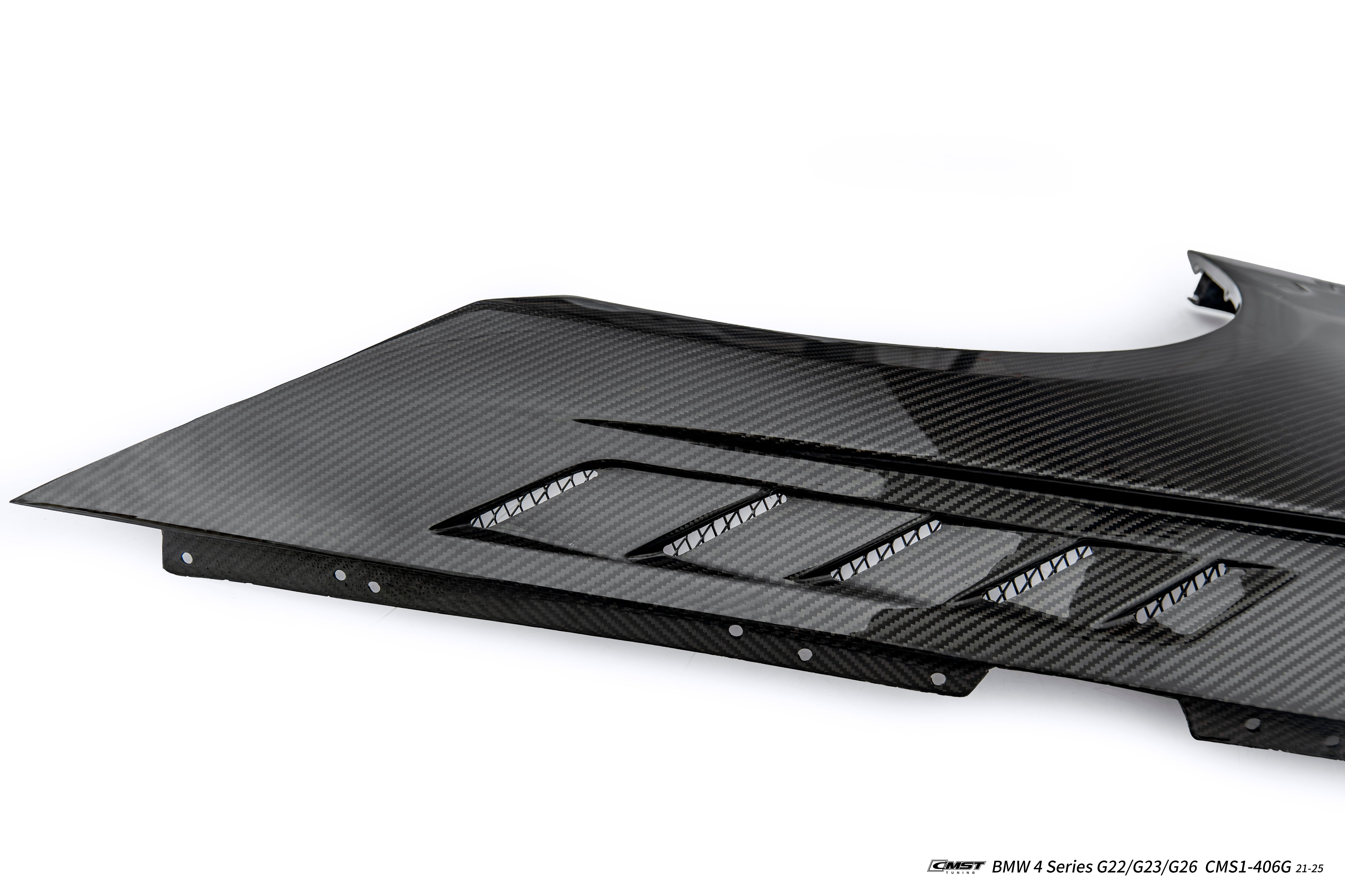 BMW 4 Series M440 430 G22 G23 2020-ON with Aftermarket Parts - Front Fender Dry Pre-preg Carbon Fiber / FRP from CMST Tuning