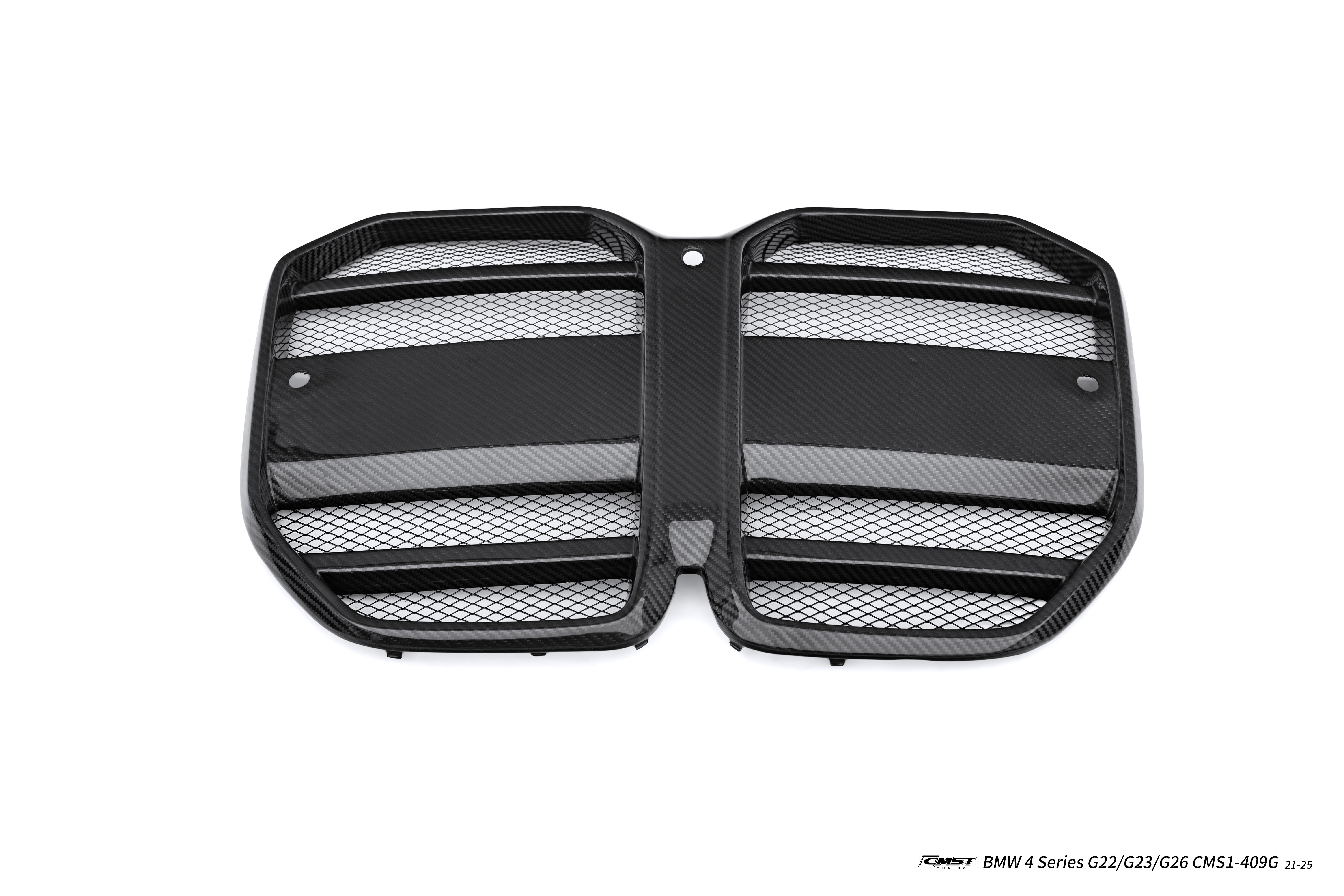 BMW 4 Series M440 430 G22 G23 2020-ON with Aftermarket Parts - Front Grill Dry Pre-preg Carbon Fiber / FRP from CMST Tuning
