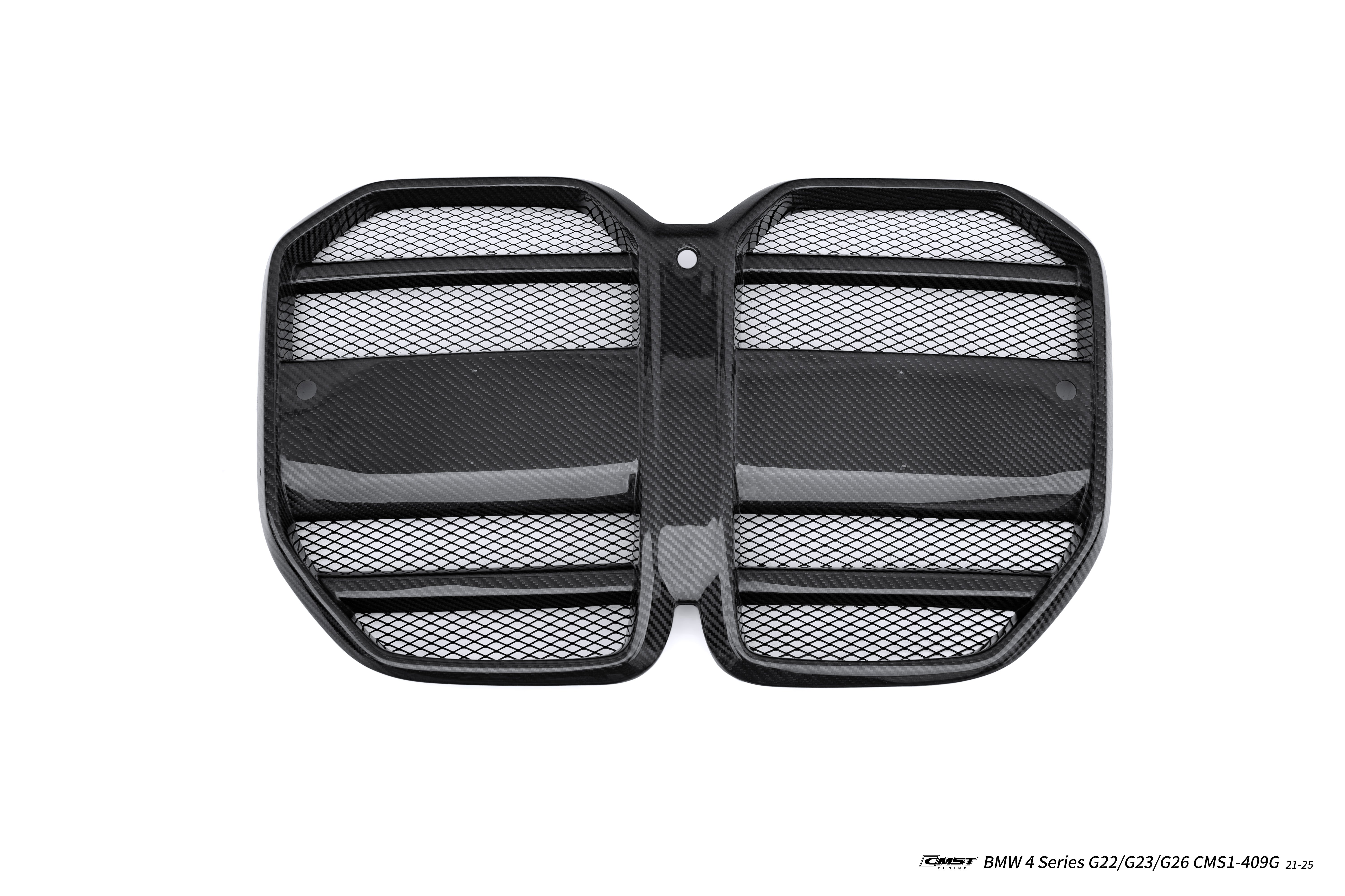 BMW 4 Series M440 430 G22 G23 2020-ON with Aftermarket Parts - Front Grill Dry Pre-preg Carbon Fiber / FRP from CMST Tuning