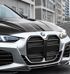BMW 4 Series M440 430 G22 G23 2020-ON with Aftermarket Parts - Front Grill Dry Pre-preg Carbon Fiber / FRP from CMST Tuning