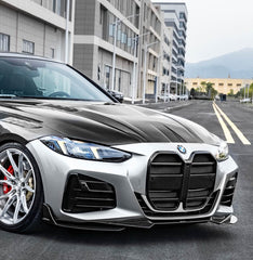 BMW 4 Series M440 430 G22 G23 2020-ON with CMST Tuning's Aftermarket Parts - Front Lip Dry Pre-preg Carbon Fiber / FRP. A complete transformation of style and performance.