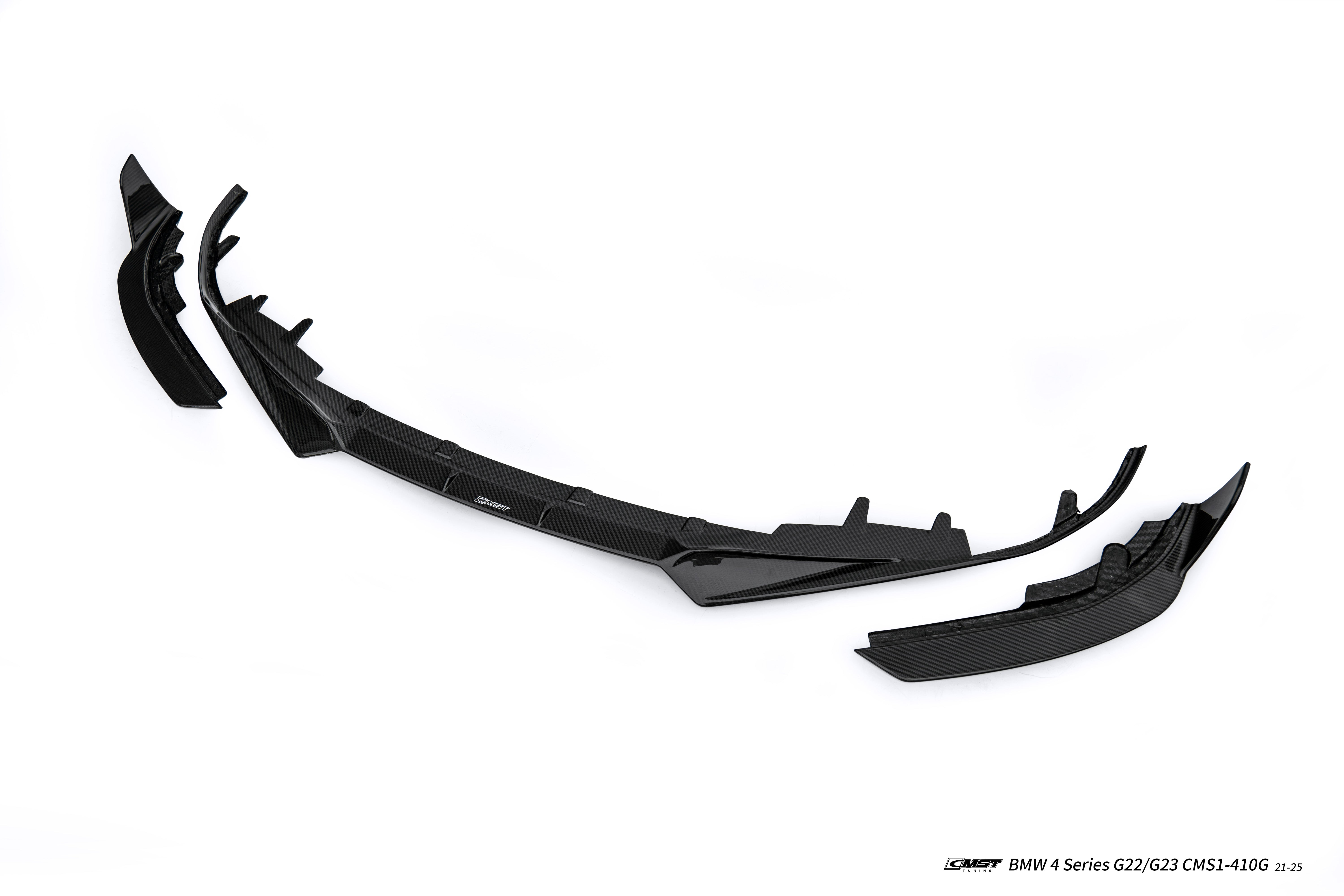 BMW 4 Series M440 430 G22 G23 2020-ON with CMST Tuning's Aftermarket Parts - Front Lip Dry Pre-preg Carbon Fiber / FRP. A complete transformation of style and performance.