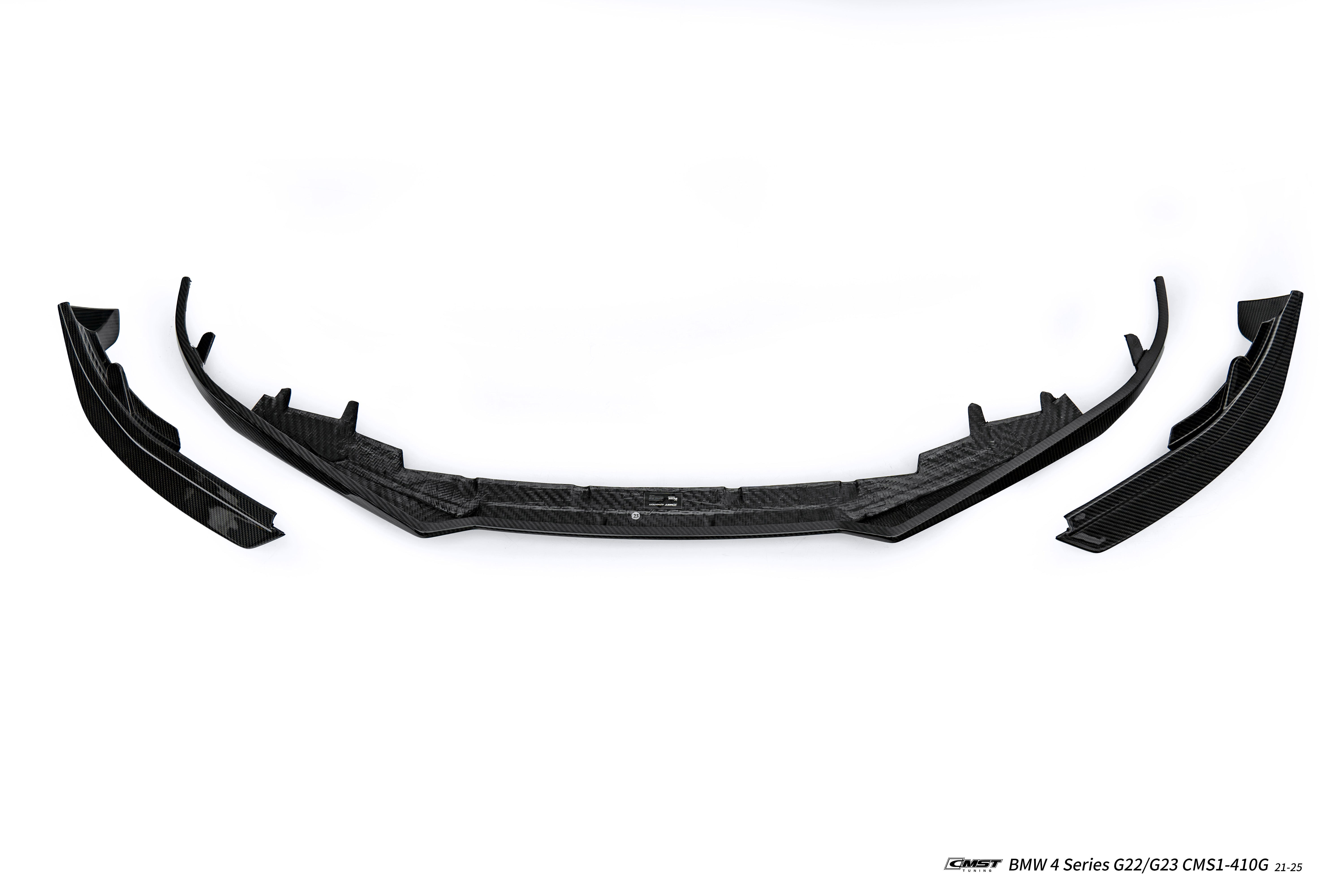 BMW 4 Series M440 430 G22 G23 2020-ON with CMST Tuning's Aftermarket Parts - Front Lip Dry Pre-preg Carbon Fiber / FRP. A complete transformation of style and performance.