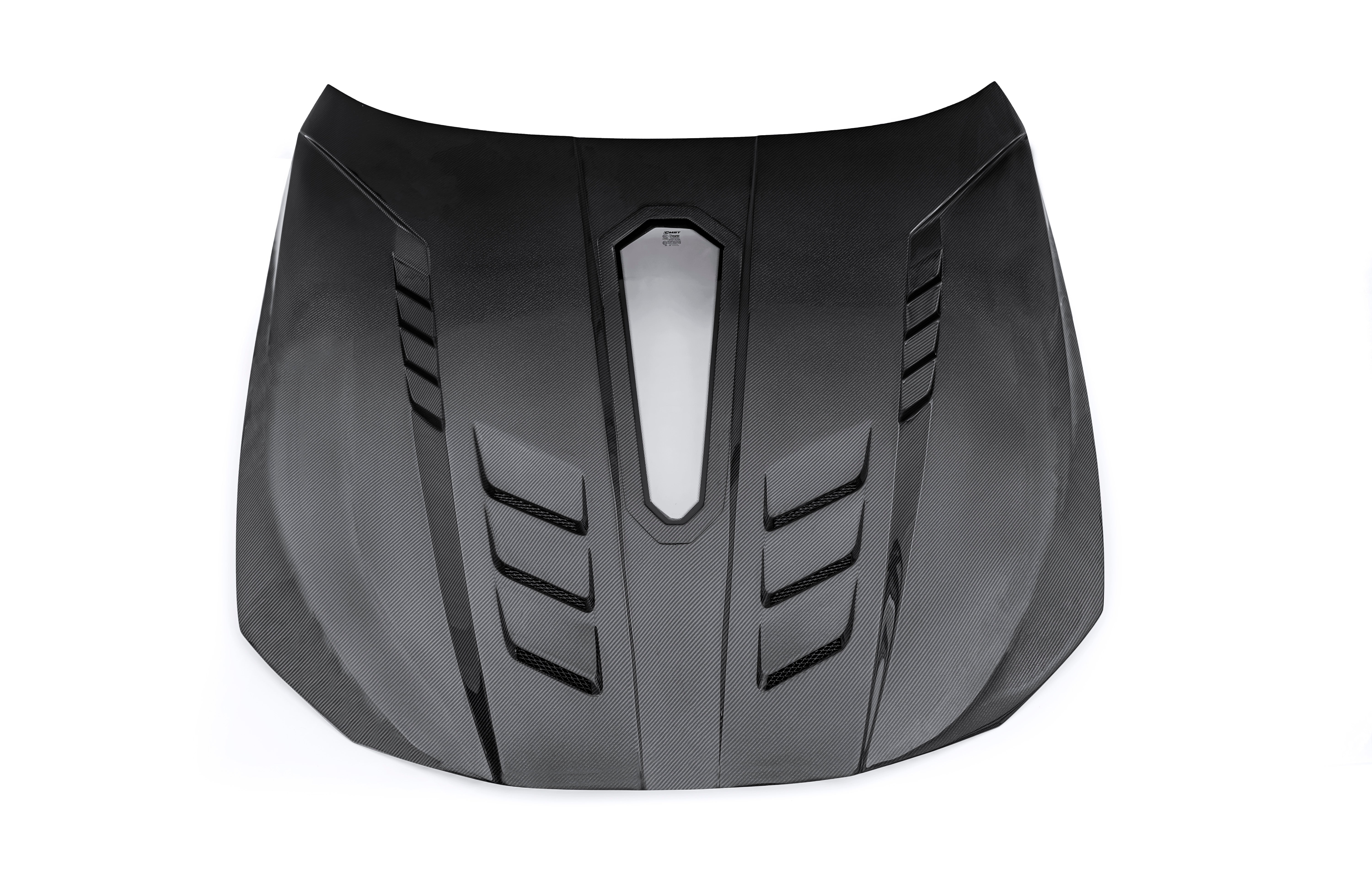 BMW 4 Series M440 430 G22 G23 2020-ON & 4 Series M440 430 G26 2020-ON with Aftermarket Parts - HORIZON V4 Tempered Glass Clearview Hood Carbon Fiber / FRP from CMST Tuning