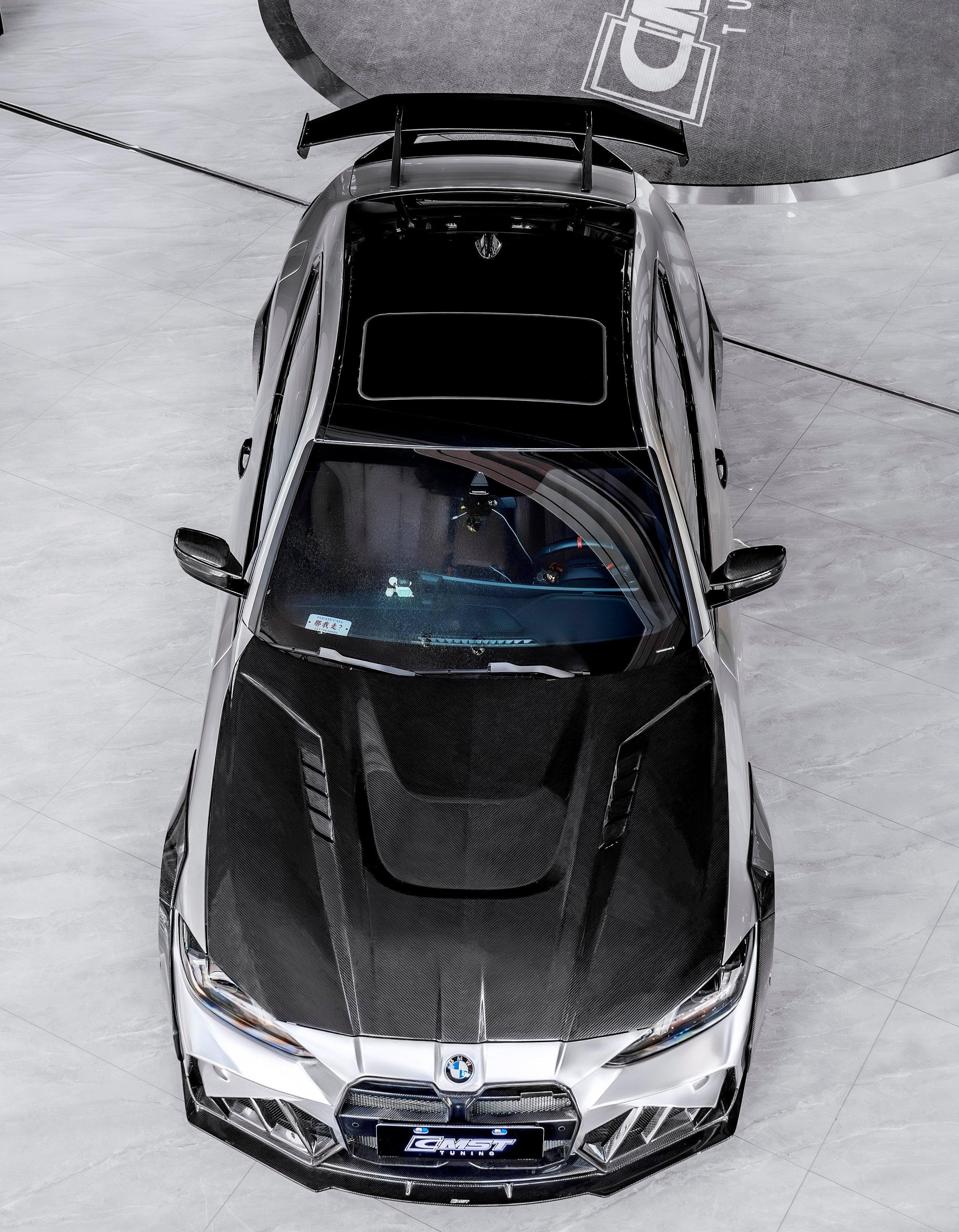 BMW 4 Series M440 430 G22 G23 2020-ON & 4 Series M440 430 G26 2020-ON with Aftermarket Parts - V1 Hood Dry Pre-preg Carbon Fiber / FRP from CMST Tuning