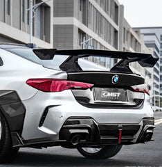 BMW 4 Series M440 430 G22 G23 2020-ON with Aftermarket Parts - HORIZON Rear Diffuser & Canards Dry Pre-preg Carbon Fiber / FRP from CMST Tuning
