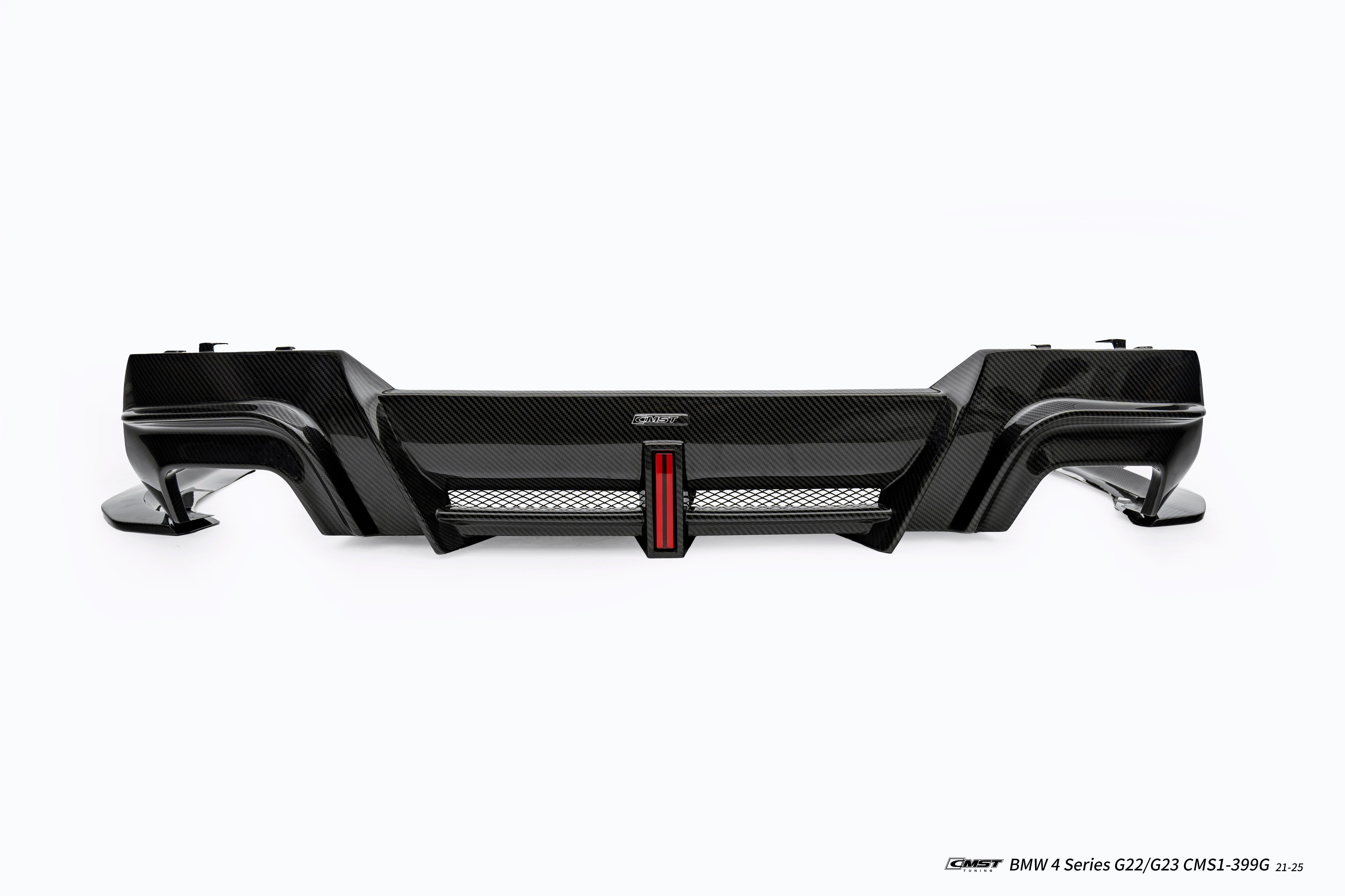 BMW 4 Series M440 430 G22 G23 2020-ON with Aftermarket Parts - HORIZON Rear Diffuser & Canards Dry Pre-preg Carbon Fiber / FRP from CMST Tuning