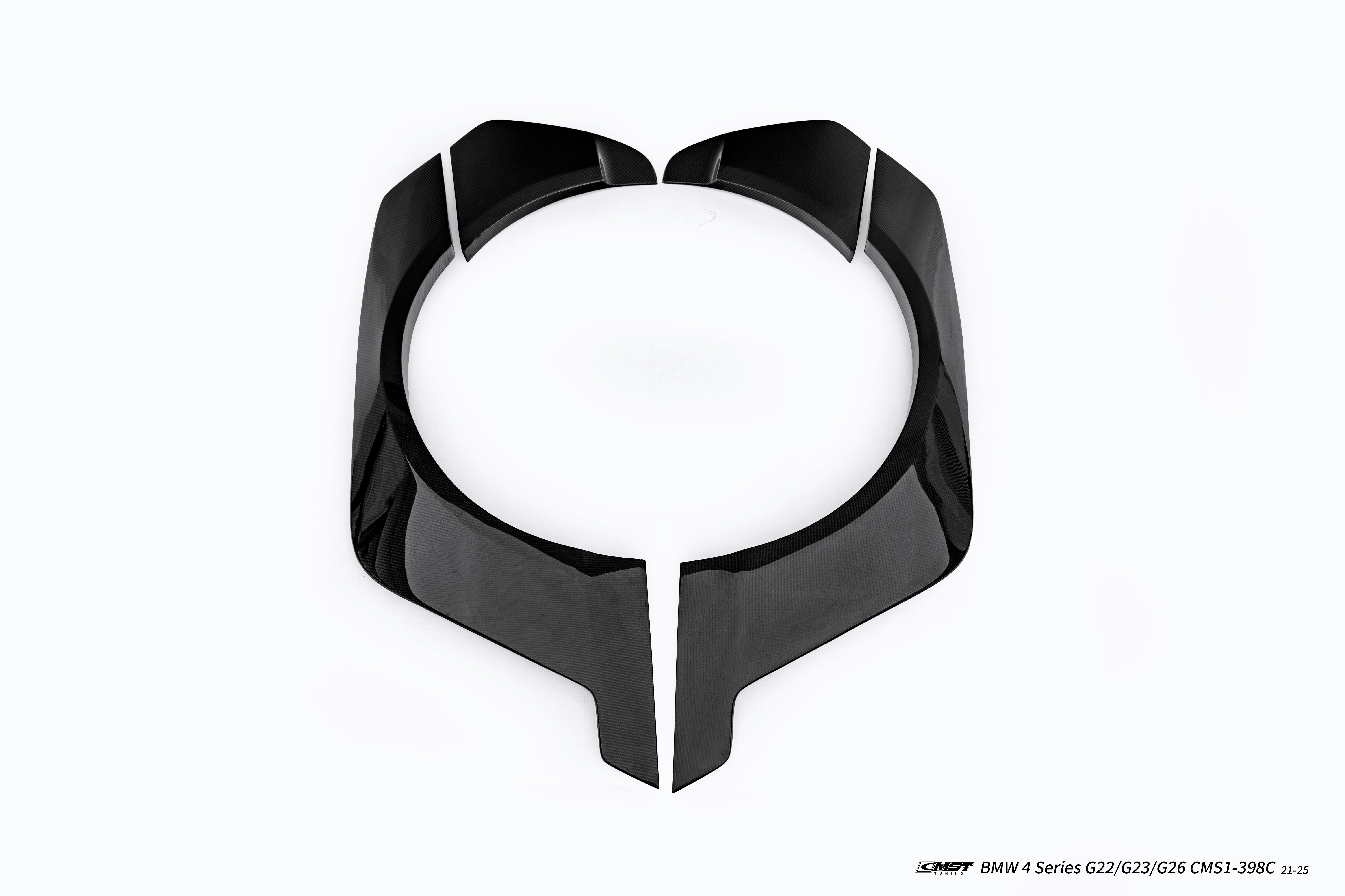 BMW 4 Series M440 430 G22 G23 2020-ON with Aftermarket Parts - HORIZON Rear Quarter Panel Fender Flares Wheel Arches Dry Pre-preg Carbon Fiber / FRP from CMST Tuning