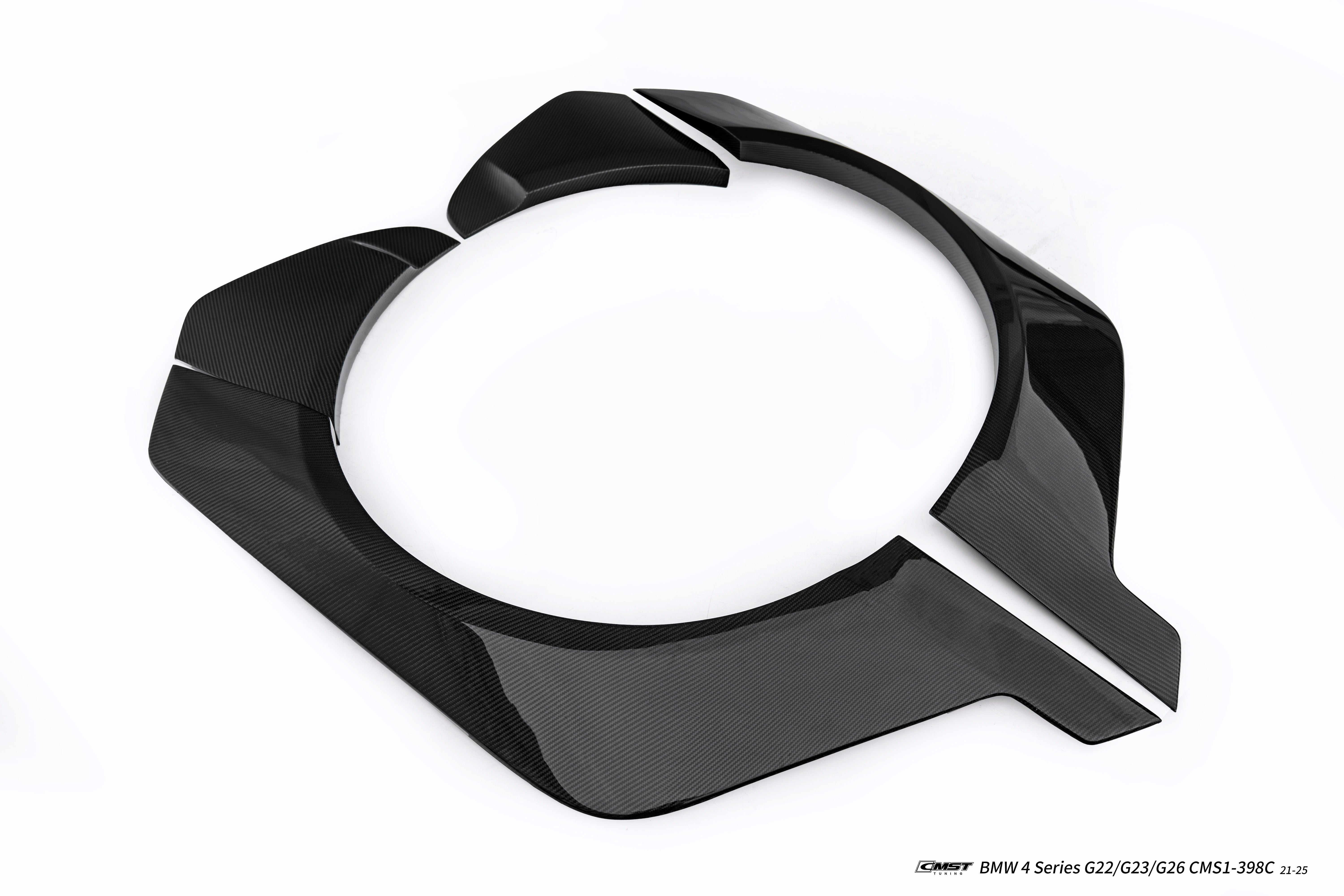 BMW 4 Series M440 430 G22 G23 2020-ON with Aftermarket Parts - HORIZON Rear Quarter Panel Fender Flares Wheel Arches Dry Pre-preg Carbon Fiber / FRP from CMST Tuning