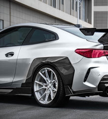 BMW 4 Series M440 430 G22 G23 2020-ON with Aftermarket Parts - HORIZON Rear Quarter Panel Fender Flares Wheel Arches Dry Pre-preg Carbon Fiber / FRP from CMST Tuning