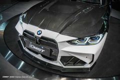 BMW 4 Series M440 430 G22 G23 2020-ON & 4 Series M440 430 G26 2020-ON with Aftermarket Parts - HORIZON Front Lip Dry Pre-preg Carbon Fiber / FRP from CMST Tuning