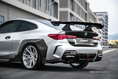 BMW 4 Series M440 430 G22 2020-ON & M4 G82 2020-ON with Aftermarket Parts - HORIZON Rear Spoiler Wing Dry Pre-preg Carbon Fiber / FRP from CMST Tuning