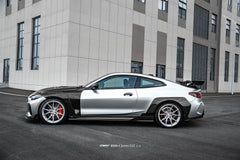BMW 4 Series M440 430 G22 G23 2020-ON (Sport Version Only) with Aftermarket Parts - HORIZON Side Skirts Dry Pre-preg Carbon Fiber / FRP from CMST Tuning