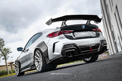 BMW 4 Series M440i 430i G22 2020-ON & M4 G82 2020-ON with Aftermarket Parts - V1 Trunk Dry Pre-preg Carbon Fiber / FRP from CMST Tuning