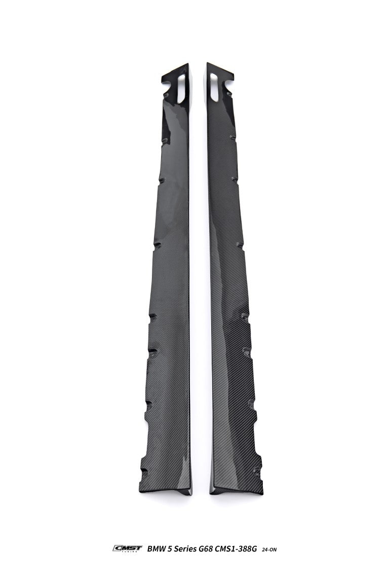 BMW 5 Series 530 540 &amp; i5 e/x Drive40 M60 G60 G61 2024-ON with Aftermarket Parts - Side Skirts Dry Pre-preg Carbon Fiber / FRP