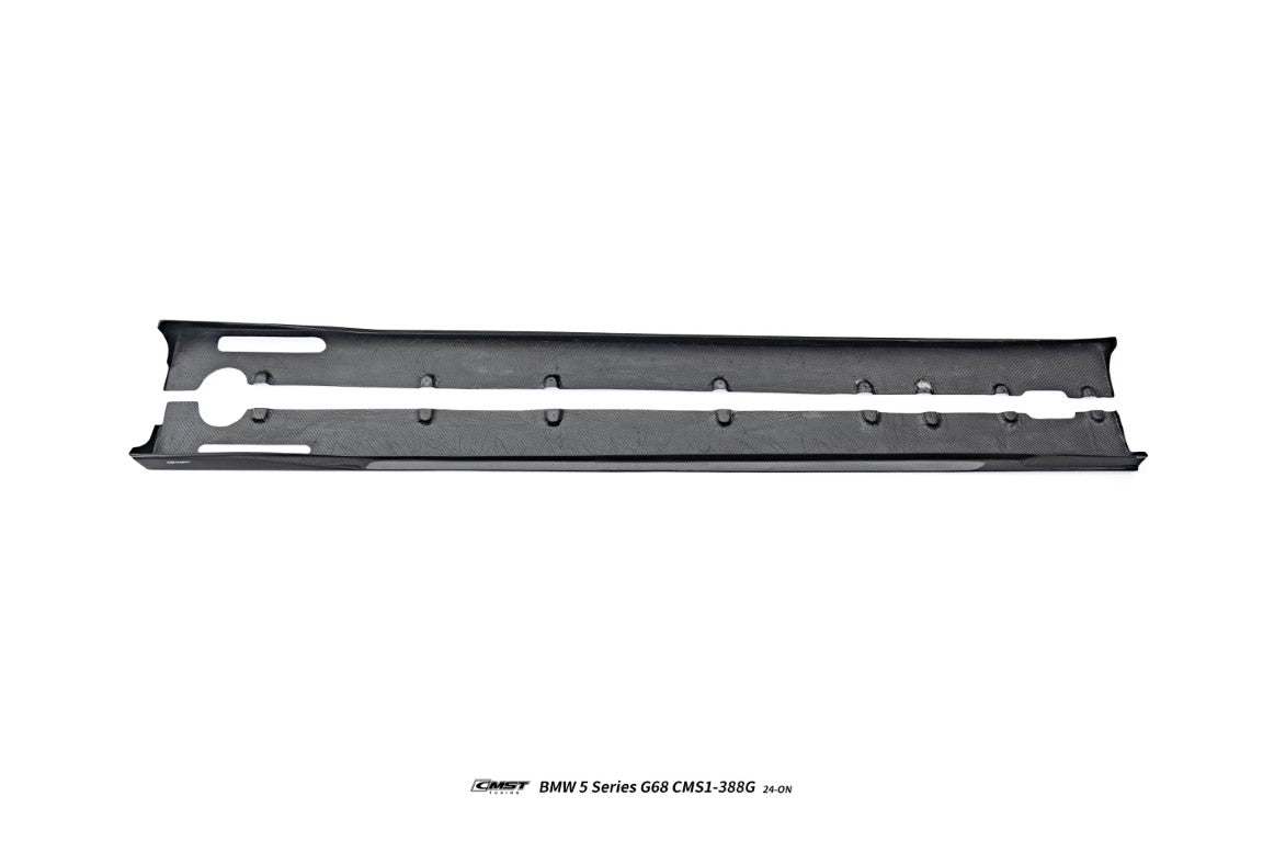 BMW 5 Series 530 540 &amp; i5 e/x Drive40 M60 G60 G61 2024-ON with Aftermarket Parts - Side Skirts Dry Pre-preg Carbon Fiber / FRP