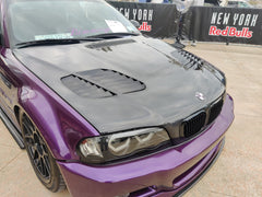 BMW E46 2 Door 2001 2002 2003 2004 2005 2006 with Aftermarket Parts - Hood Bonnet Carbon Fiber / FRP from CMST Tuning