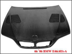 BMW E46 4 Door 2001 2002 2003 2004 2005 2006 with Aftermarket Parts - Hood Bonnet Carbon Fiber / FRP from CMST Tuning