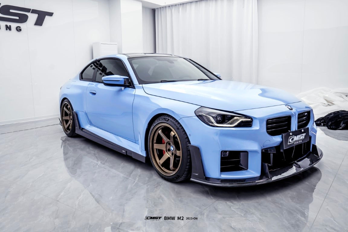 BMW M2 / M2C G87 2023-ON with Aftermarket Parts - Carbon Fiber Side Skirts from CMST Tuning