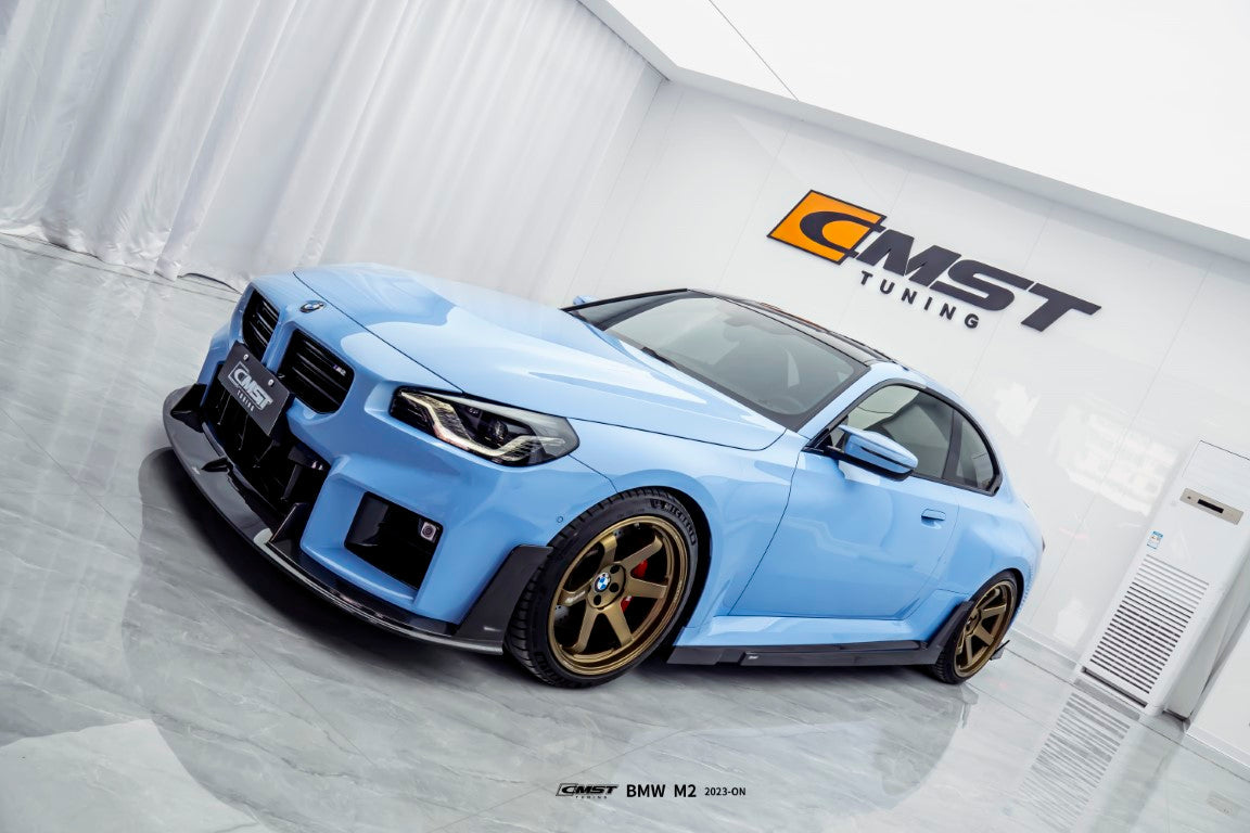 BMW M2 / M2C G87 2023-ON with Aftermarket Parts - Carbon Fiber Front Lip from CMST Tuning