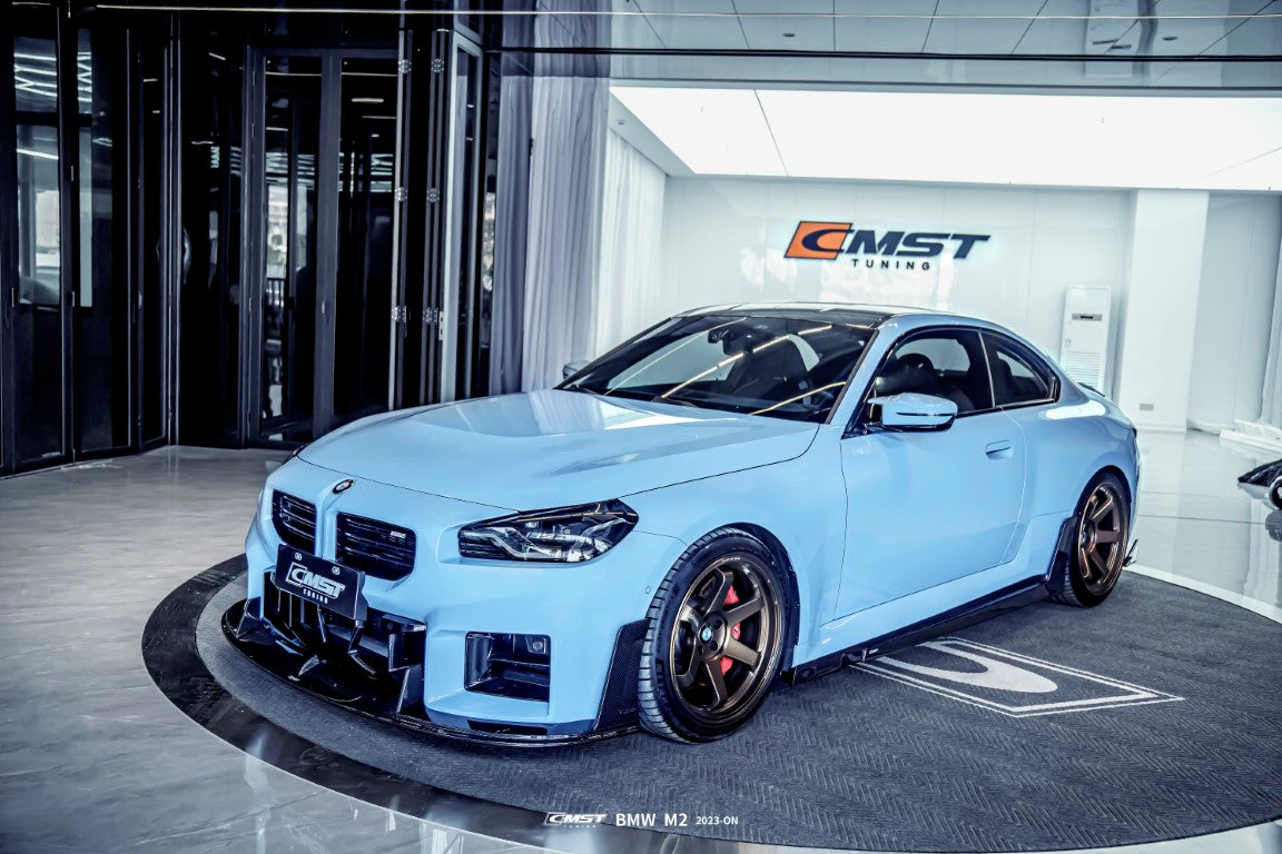 BMW M2 / M2C G87 2023-ON with Aftermarket Parts - Carbon Fiber Side Skirts from CMST Tuning