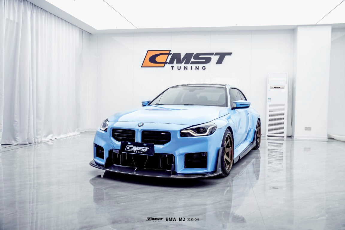 BMW M2 / M2C G87 2023-ON with Aftermarket Parts - Carbon Fiber Front Lip from CMST Tuning