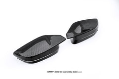 BMW M3CS M3C M3 G80 G81 2021-ON & M4CS M4C M4 G82 G83 2021-ON (Left Hand Drive Only) with Aftermarket Parts - Mirror Caps Dry Pre-preg Carbon Fiber / FRP from CMST Tuning