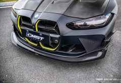 BMW M3CS M3C M3 G80 G81 2021-ON & M4CS M4C M4 G82 G83 2021-ON with Aftermarket Parts - Front Bumper Vent Valences Trim Dry Pre-preg Carbon Fiber / FRP from CMST Tuning