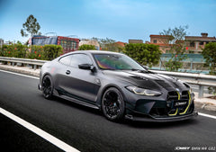 BMW M3CS M3C M3 G80 G81 2021-ON & M4CS M4C M4 G82 G83 2021-ON with Aftermarket Parts - Front Bumper Vent Valences Trim Dry Pre-preg Carbon Fiber / FRP from CMST Tuning