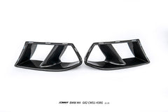 BMW M3CS M3C M3 G80 G81 2021-ON & M4CS M4C M4 G82 G83 2021-ON with Aftermarket Parts - Front Bumper Vent Valences Trim Dry Pre-preg Carbon Fiber / FRP from CMST Tuning